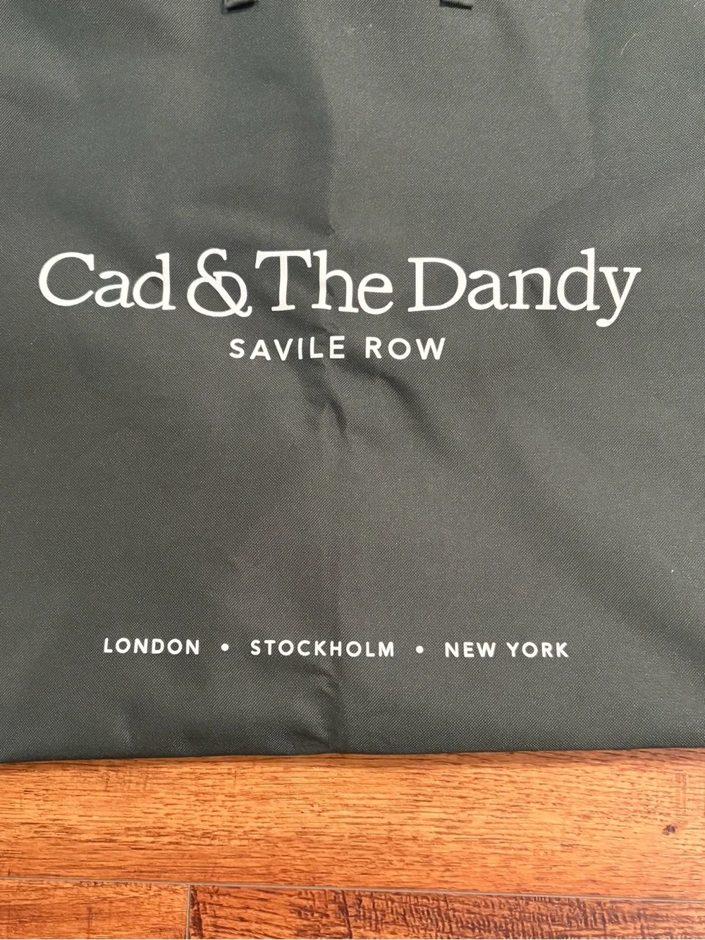 Cad & The Dandy Savile Row Garment Bag Foldable Suit Travel Bag Green 44x24